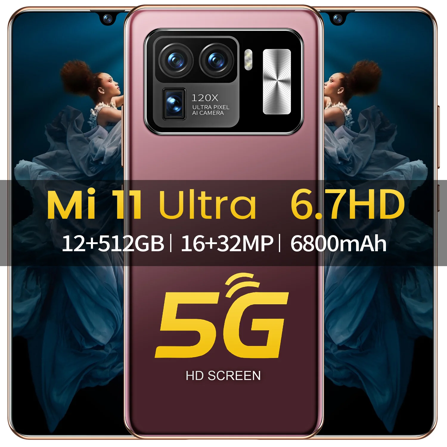 Смартфон Mi11 Ultra Smatphone 16 + 512 ГБ две Sim-карты разблокированный 6 5 дюймов сотовый
