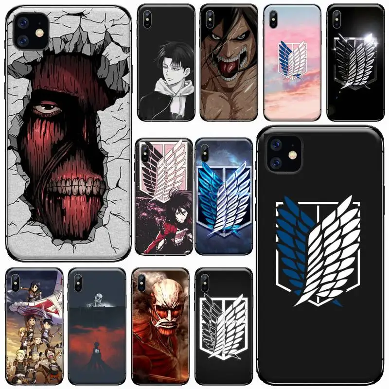 Hot Anime Japanese attack on titan luxury brand Black TPU Soft Phone Case for iPhone 12 pro MAX customer design high quality 
Hot Anime Japanese attack on titan luxury brand Black TPU Soft Phone Case for iPhone 12 pro MAX customer design high quality