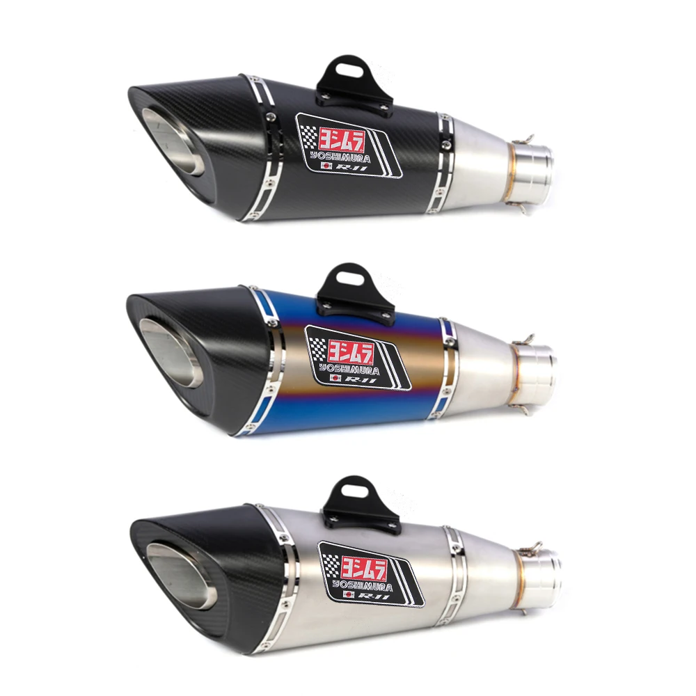60mm Motorcycle Yoshimura R11 Exhaust Pipe Carbon Fiber Muffler for Honda CBR650R CBR1000RR MT07 R6 R1 FZ6 Z1000 Ninja 400 ZX10R
60mm Motorcycle Yoshimura R11 Exhaust Pipe Carbon Fiber Muffler for Honda CBR650R CBR1000RR MT07 R6 R1 FZ6 Z1000 Ninja 400 ZX10R