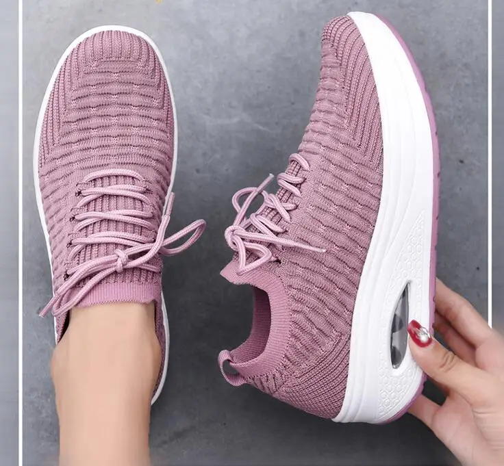 2022 New Fashion Breathable Mesh Women Shoes Wedges Heel Shoes Ladies Knitting Sock Sneakers Women Platform Casual Shoes
2022 New Fashion Breathable Mesh Women Shoes Wedges Heel Shoes Ladies Knitting Sock Sneakers Women Platform Casual Shoes