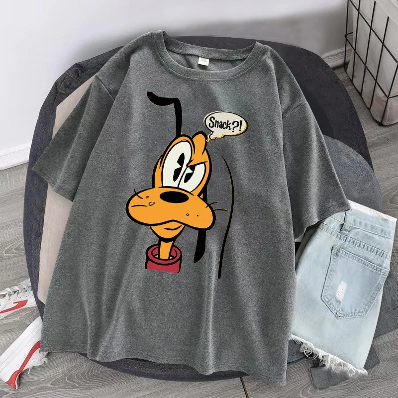 Disney spring and summer European and American style lovers loose round collar shirt Mickey series cotton short sleeve T-shirt
Disney spring and summer European and American style lovers loose round collar shirt Mickey series cotton short sleeve T-shirt