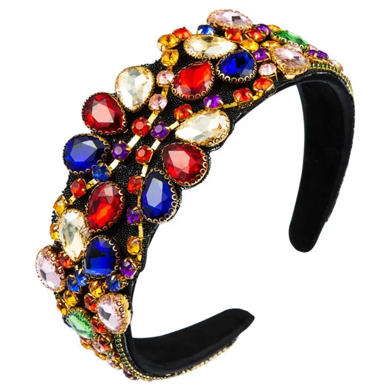 Baroque Female Luxury Jewelry Hair Hoop Colorful Water Drop Faux Crystal Bandana Glitter Rhinestone Prom Retro Headdress
Baroque Female Luxury Jewelry Hair Hoop Colorful Water Drop Faux Crystal Bandana Glitter Rhinestone Prom Retro Headdress
