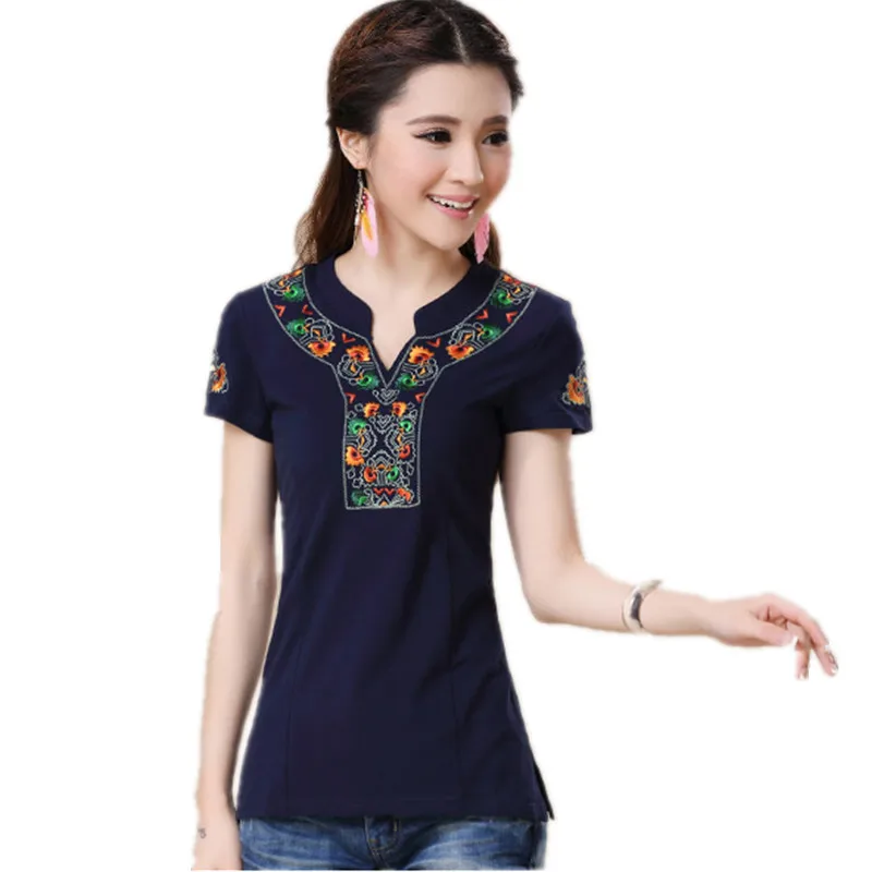 Quality 4XL Embroidery Women T-Shirts Vintage Slim Pullover T Shirt Clothing Cotton Blusas Feminina Summer Casual Body Tops Tee
Quality 4XL Embroidery Women T-Shirts Vintage Slim Pullover T Shirt Clothing Cotton Blusas Feminina Summer Casual Body Tops Tee