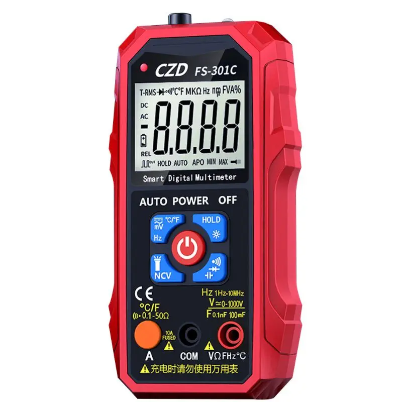 Multifunctional Digital Smart Multimeter NCV Non-contact Detection Meter Capacitance Temperature Measurement Instrument
Multifunctional Digital Smart Multimeter NCV Non-contact Detection Meter Capacitance Temperature Measurement Instrument