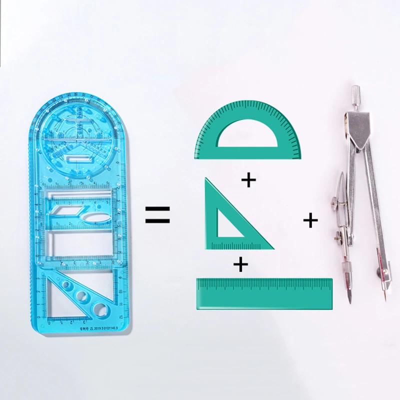 Multifunctional Geometric Ruler Geometric Drawing Template Measuring Tool For School Office Supplies LBE
Multifunctional Geometric Ruler Geometric Drawing Template Measuring Tool For School Office Supplies LBE