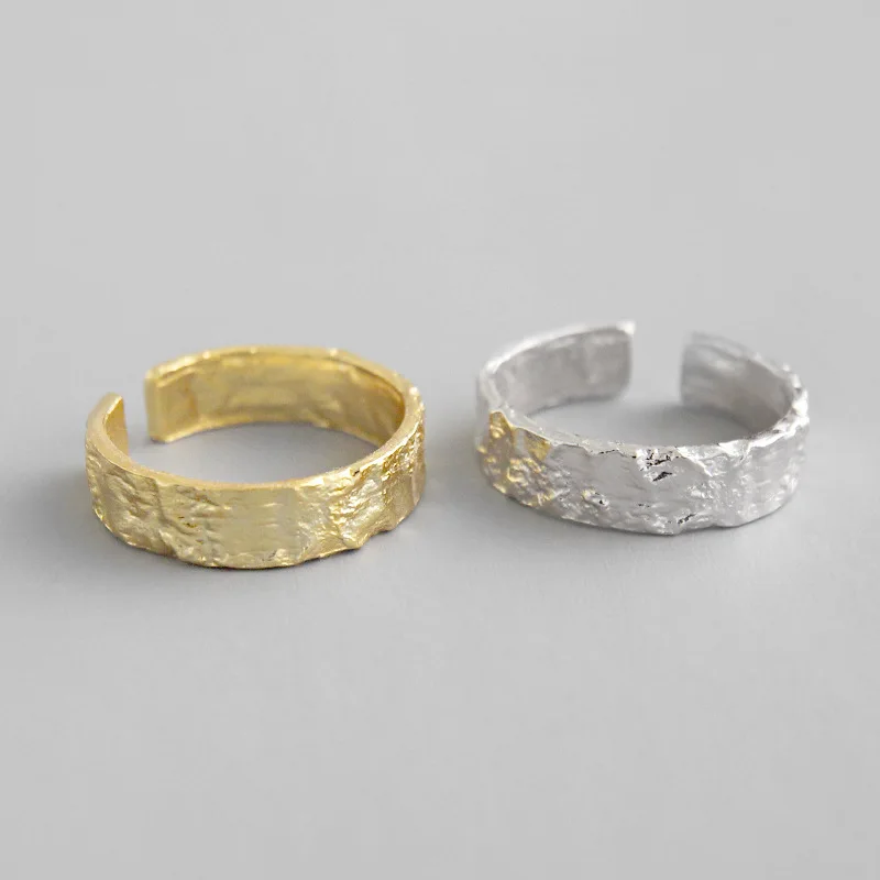 Authentic 925 Sterling Silver Wedding Engagement Ring High Quality Irregular gold color Adjustable ring female Party Elegant
Authentic 925 Sterling Silver Wedding Engagement Ring High Quality Irregular gold color Adjustable ring female Party Elegant