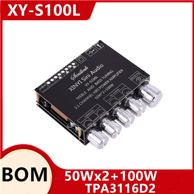 Bluetooth 5.0 2.1 Channel Power Audio Stereo Subwoofer Amplifier Board 50WX2+100W Speaker AMP XY-S100L
Bluetooth 5.0 2.1 Channel Power Audio Stereo Subwoofer Amplifier Board 50WX2+100W Speaker AMP XY-S100L