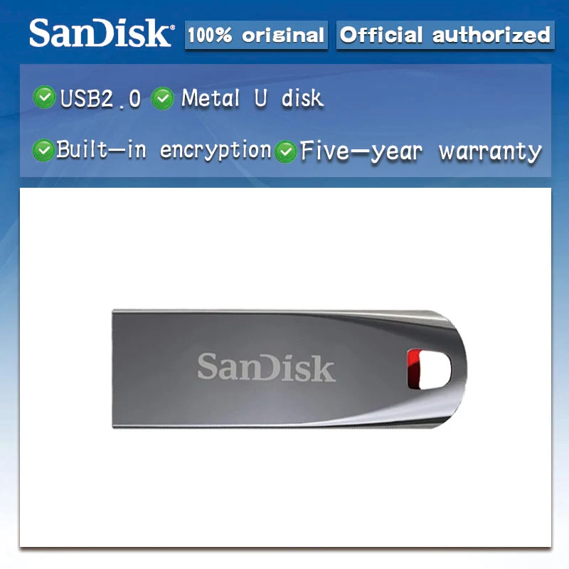 100% Оригинал sandisk CZ71 USB флеш-накопитель 32 ГБ 16 8 мини-флеш-накопители 2 0 флешки 64 Гб