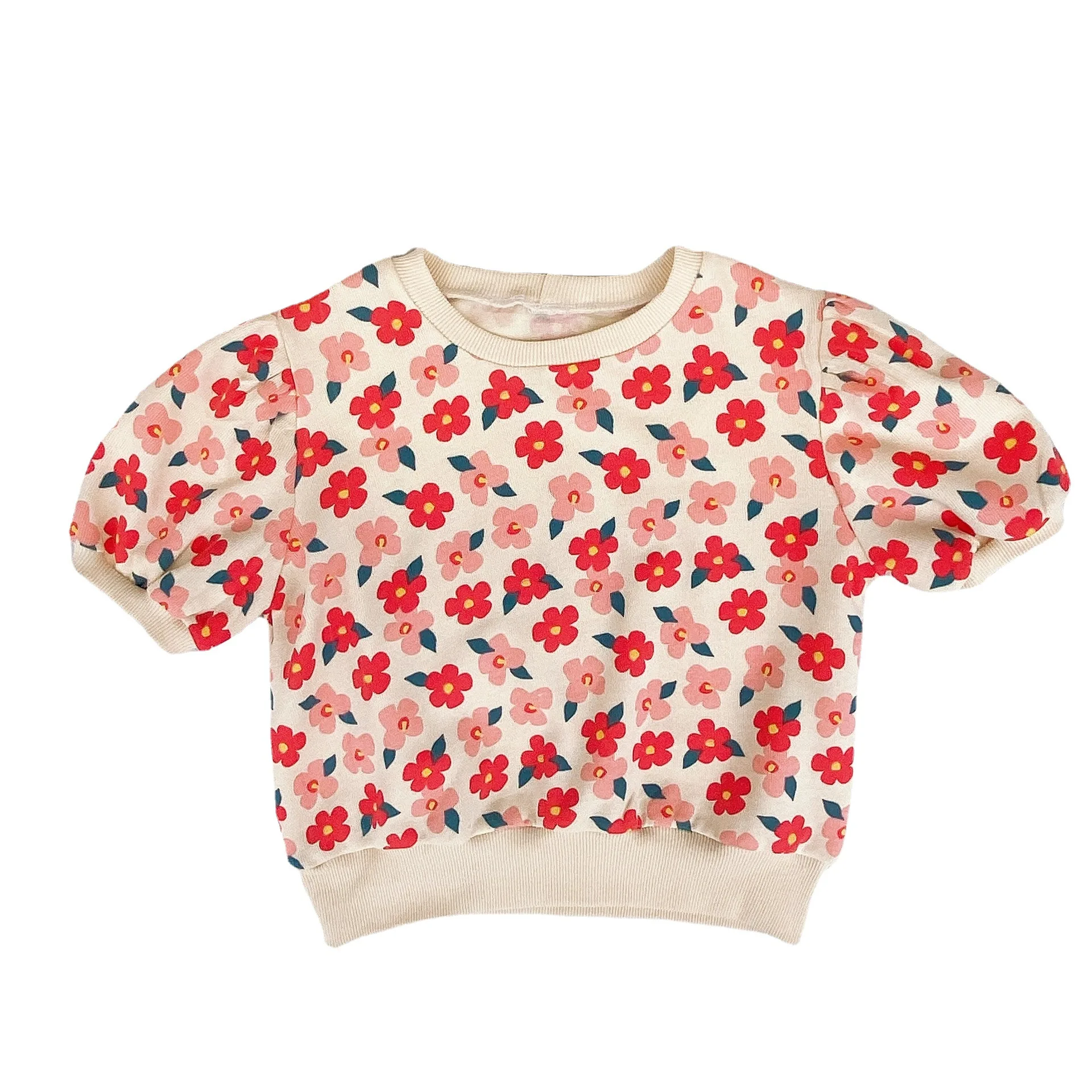 Summer cute floral short sleeve T shirts 2021 Girls cotton loose casual Tees Tops
Summer cute floral short sleeve T shirts 2021 Girls cotton loose casual Tees Tops