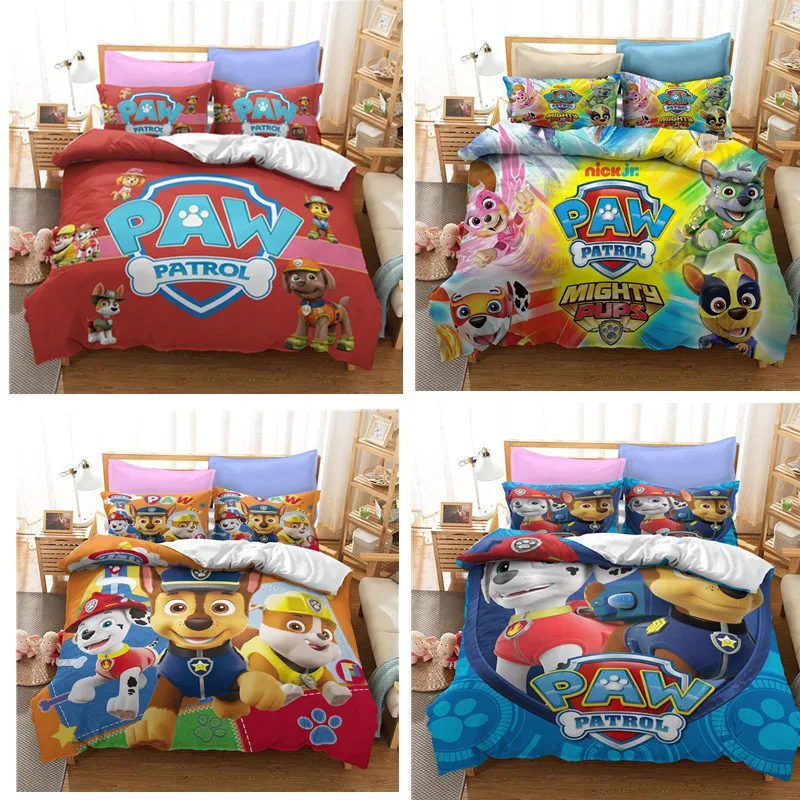 SPIN MASTER Paw Patrol Bedding Sets Marshall Ryder 3D Printed Soft Cover Kids Bedspread Single Twin Queen King Size Bedding Set
SPIN MASTER Paw Patrol Bedding Sets Marshall Ryder 3D Printed Soft Cover Kids Bedspread Single Twin Queen King Size Bedding Set