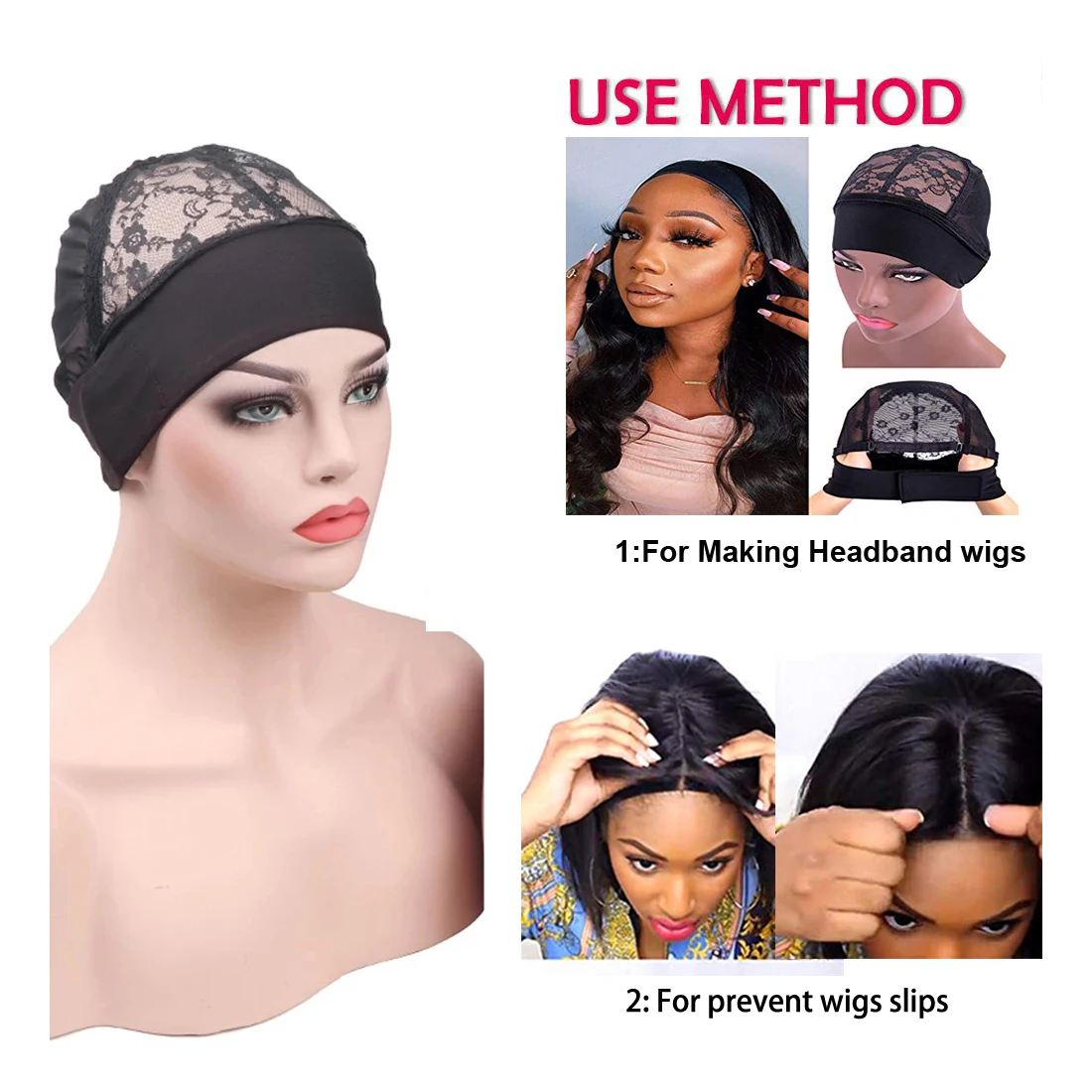 5 Packs Headband Wig Cap for Wig Making Lace Wig Cap with Adjustable Dome Breathable Wig Cap
5 Packs Headband Wig Cap for Wig Making Lace Wig Cap with Adjustable Dome Breathable Wig Cap