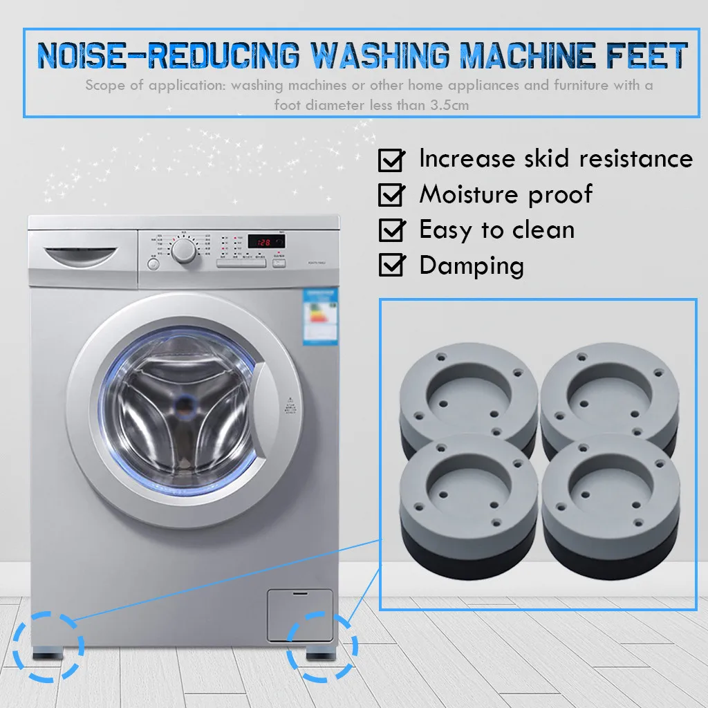 4pcs Anti-slip And Noise-reducing Washing Machine Feet Non-slip Mats Refrigerator Anti vibration pad Kitchen Bathroom Mat
4pcs Anti-slip And Noise-reducing Washing Machine Feet Non-slip Mats Refrigerator Anti vibration pad Kitchen Bathroom Mat