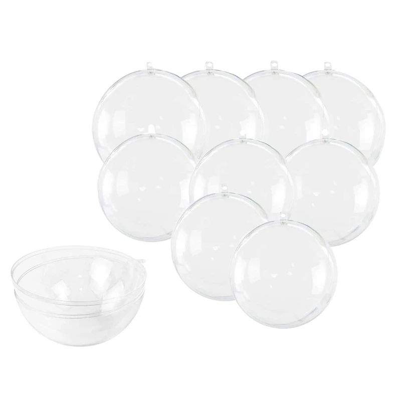 10 Pcs 4-Inch Clear Plastic Fillable Ornaments Ball, for Christmas,New Year Gift Present Box,Wedding,Party,Home Decor
10 Pcs 4-Inch Clear Plastic Fillable Ornaments Ball, for Christmas,New Year Gift Present Box,Wedding,Party,Home Decor