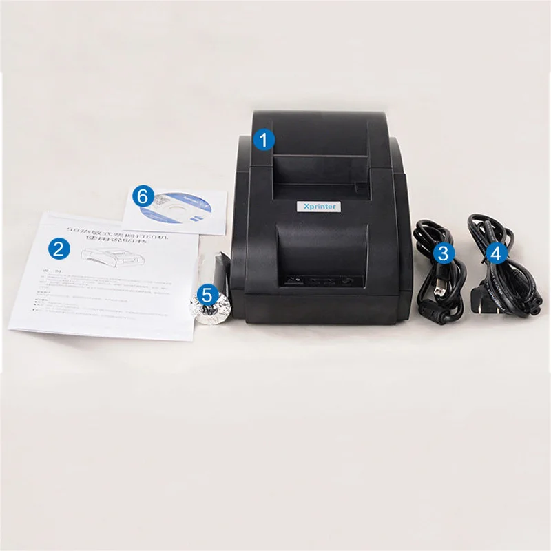 Xprinter 58IIH mini ticket Bluetooth receipt thermal printer 58mm for kitchen take-out printers restaurant supermarket catering
Xprinter 58IIH mini ticket Bluetooth receipt thermal printer 58mm for kitchen take-out printers restaurant supermarket catering