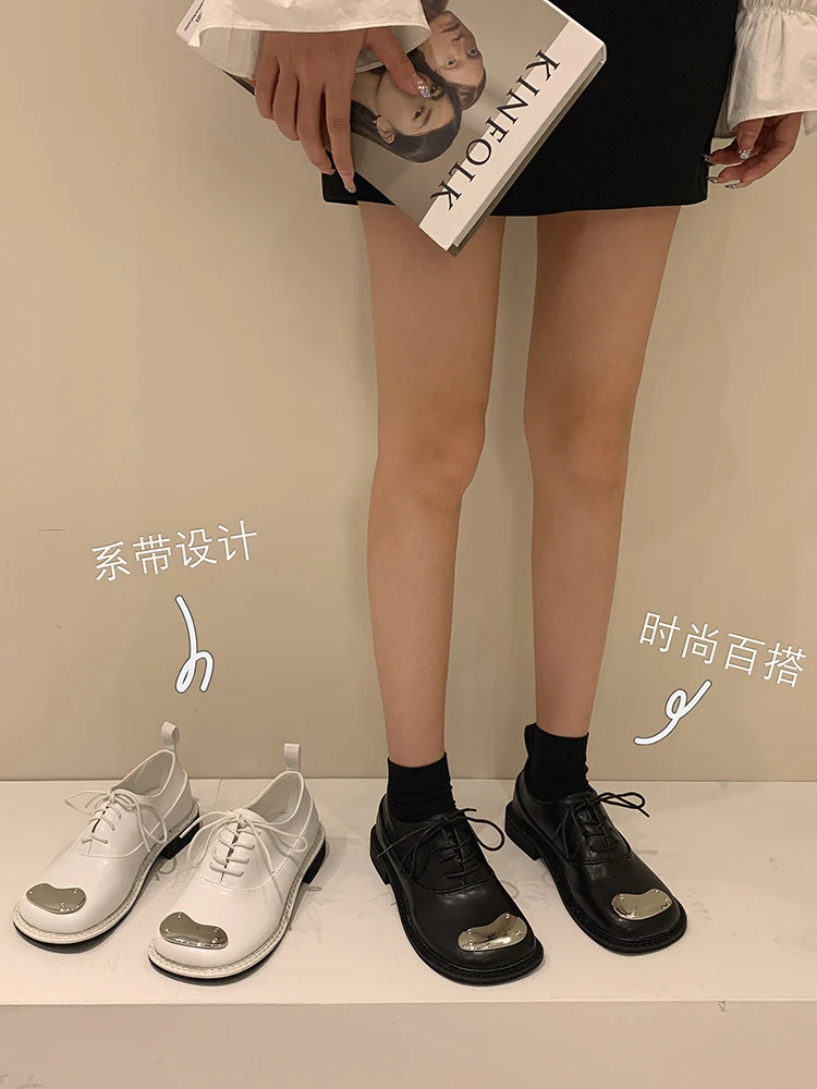 Women's Shoes Leather Shoes 2021 New Spring and Autumn Fashion Lace Retro Thick Heel Non-slip Low Heels Shoes for Women
Women's Shoes Leather Shoes 2021 New Spring and Autumn Fashion Lace Retro Thick Heel Non-slip Low Heels Shoes for Women