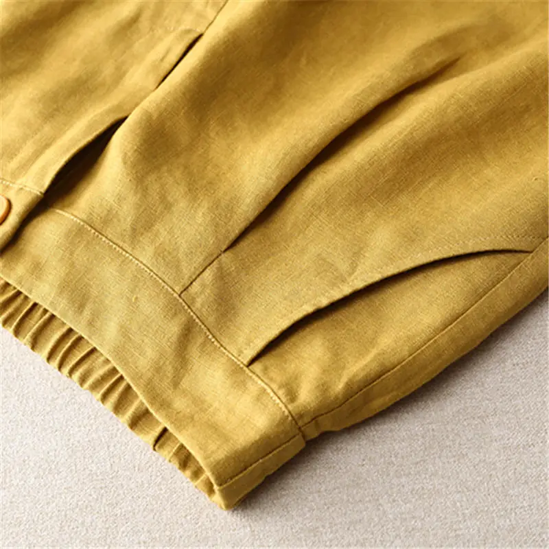 Linen suit pants women Korean version of the 2021 spring and summer high waist casual pants women loose nine-point harem pants
Linen suit pants women Korean version of the 2021 spring and summer high waist casual pants women loose nine-point harem pants