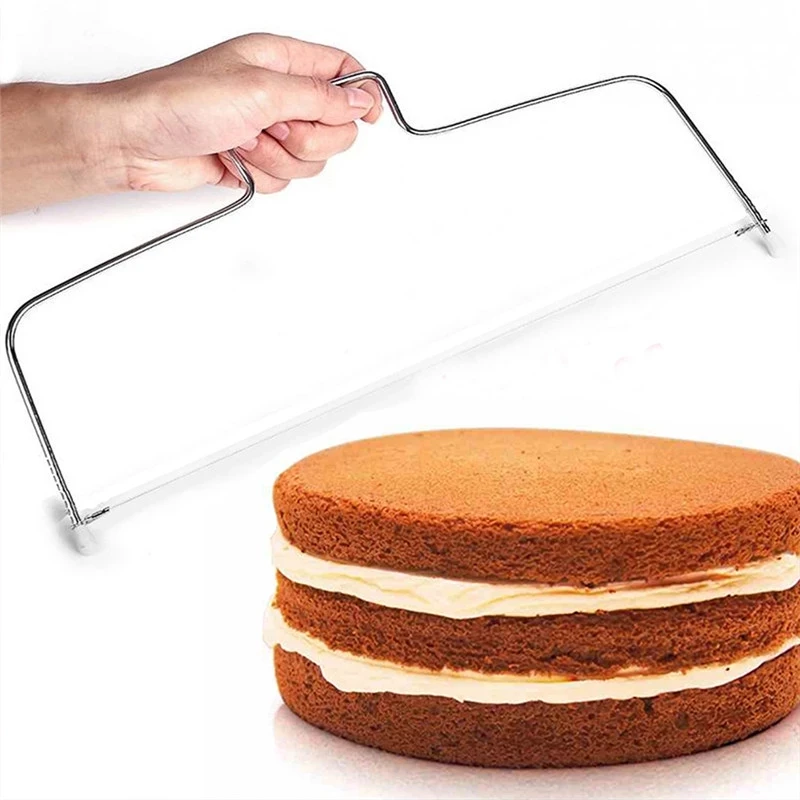 Cake Layering Baking Tool 304 Stainless Steel Adjustable 1/2 Wire Layer Cake Cutter Leveler Baking Supplies 32x15.7x0.5cm 1Piece
Cake Layering Baking Tool 304 Stainless Steel Adjustable 1/2 Wire Layer Cake Cutter Leveler Baking Supplies 32x15.7x0.5cm 1Piece