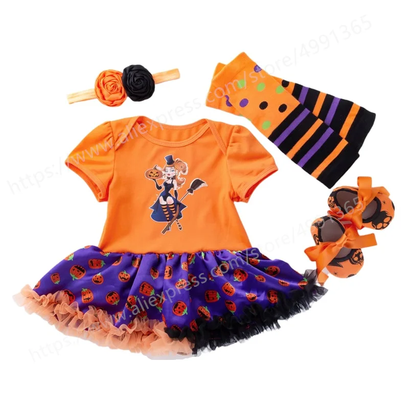 Infant Toddler Baby Halloween Outfits Letter Pumpkin Romper Tutu Dress+Headband+Leggings+Shoes Halloween Costume
Infant Toddler Baby Halloween Outfits Letter Pumpkin Romper Tutu Dress+Headband+Leggings+Shoes Halloween Costume
