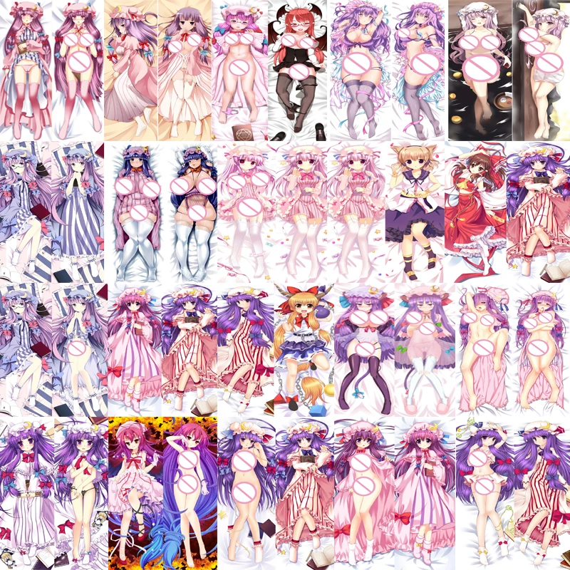 

Coscase TouHou Project Patchouli Knowledge Japanese Anime Dakimakura Body Decorative Pillowcases Hugging Pillow Cover Case