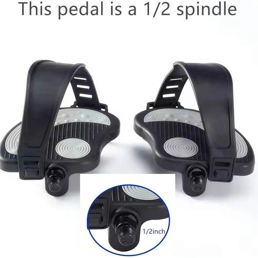 1 Pair Exercise Bike Pedals Adjustable Widened Straps Bike Or Equipment Parts Home Pedals Cycling Bicycle For Sports Fitnes C3I7 
1 Pair Exercise Bike Pedals Adjustable Widened Straps Bike Or Equipment Parts Home Pedals Cycling Bicycle For Sports Fitnes C3I7