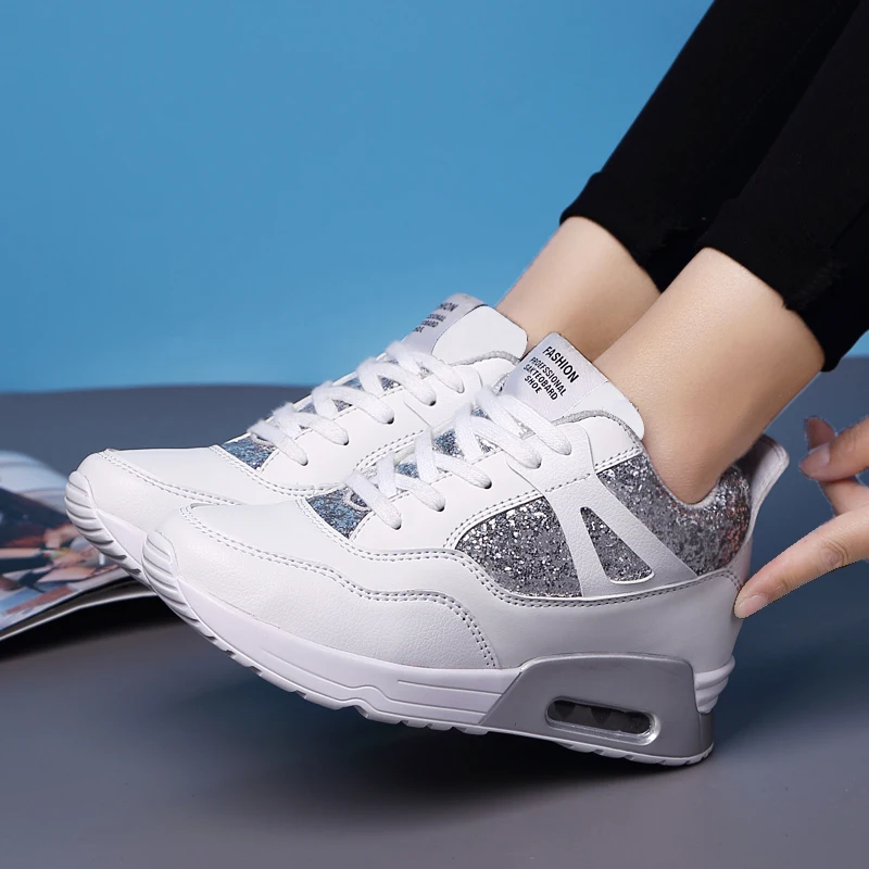 New Autumn 2020 Fashion Height Increasing Women Sneakers Ladies Sequins Lace-up Casual Shoes Breathable Walking Shoes
New Autumn 2020 Fashion Height Increasing Women Sneakers Ladies Sequins Lace-up Casual Shoes Breathable Walking Shoes