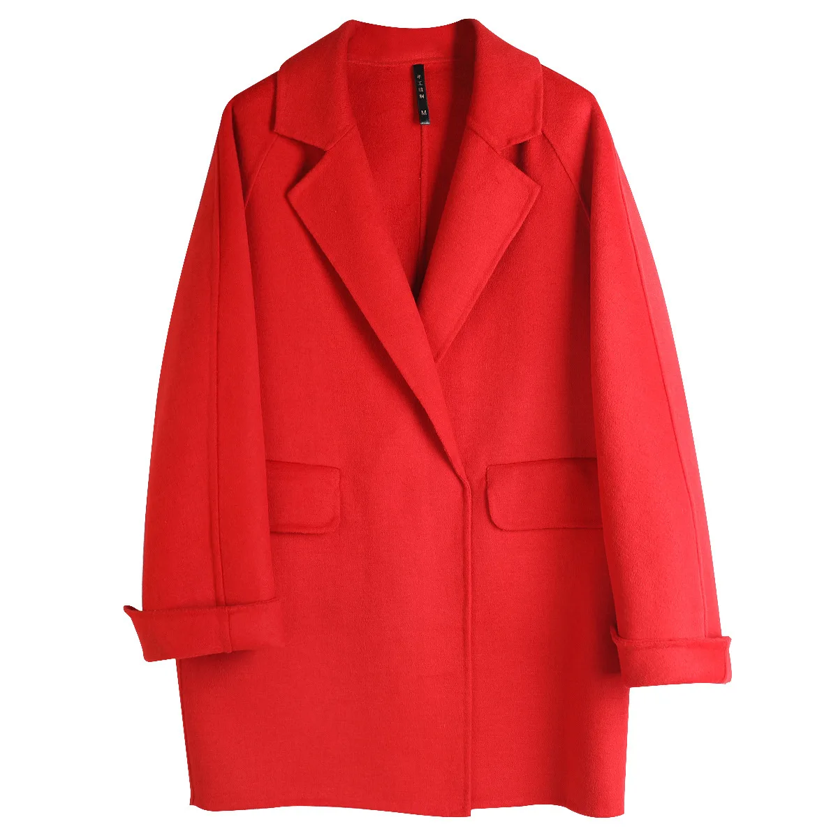 Stitch Blazer Open Red Wool Turn-down Collar High Street Casaco Feminino 2021 New Women Winter Coat Autumn Ladies Coats
Stitch Blazer Open Red Wool Turn-down Collar High Street Casaco Feminino 2021 New Women Winter Coat Autumn Ladies Coats