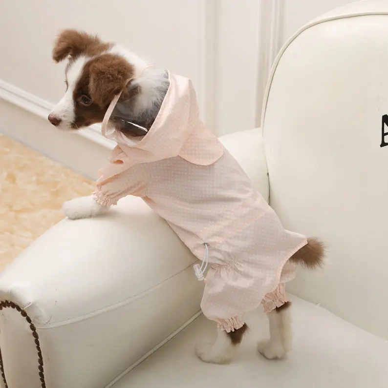 Wave point Pet Dog Waterproof Raincoat Jumpsuit Reflective Rain Coat Sunscreen Dog Outdoor Clothes Jacket for Dog Pet Supplies
Wave point Pet Dog Waterproof Raincoat Jumpsuit Reflective Rain Coat Sunscreen Dog Outdoor Clothes Jacket for Dog Pet Supplies