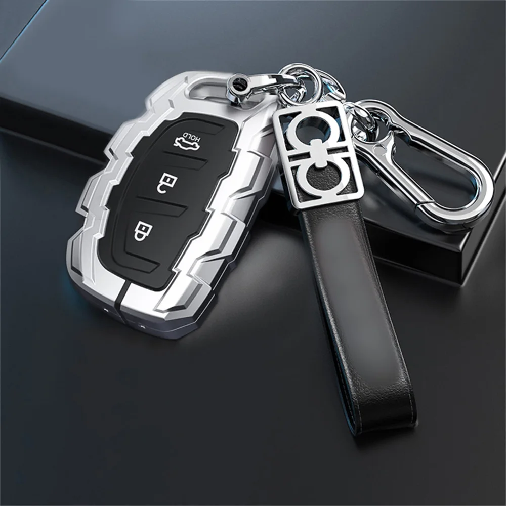 

Zinc Alloy Car Remote Key Case Cover Fob For Hyundai Tucson Elantra Sonata I40 IX35 I45 Smart 3 Button Keyless Entry Car Styling