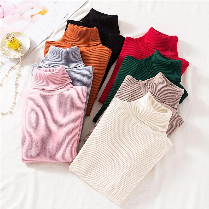 Vintage Turtleneck Female Sweater Solid Winter Warm Long Sleeve Sweater Casual Slim Knitted Pullovers Women Knitting Sweater
Vintage Turtleneck Female Sweater Solid Winter Warm Long Sleeve Sweater Casual Slim Knitted Pullovers Women Knitting Sweater