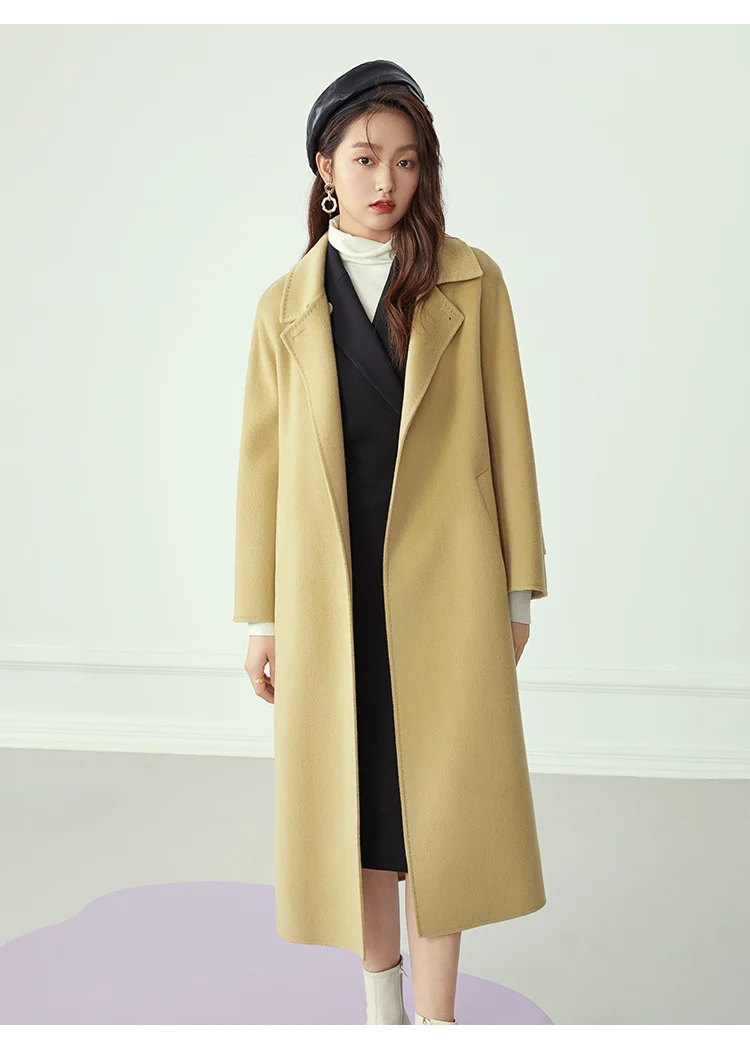 Double-sided woolen coat women 2021 new autumn and winter temperament minimalist mid-length woolen coat
Double-sided woolen coat women 2021 new autumn and winter temperament minimalist mid-length woolen coat