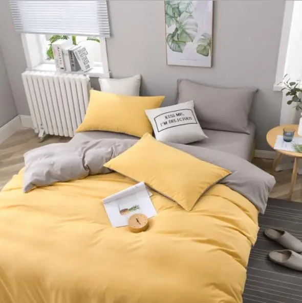 4Pcs 100% cotton Duvet cover solid color Queen King size Quilt Cover Single Double Bed Hotel Home Bedding article
4Pcs 100% cotton Duvet cover solid color Queen King size Quilt Cover Single Double Bed Hotel Home Bedding article