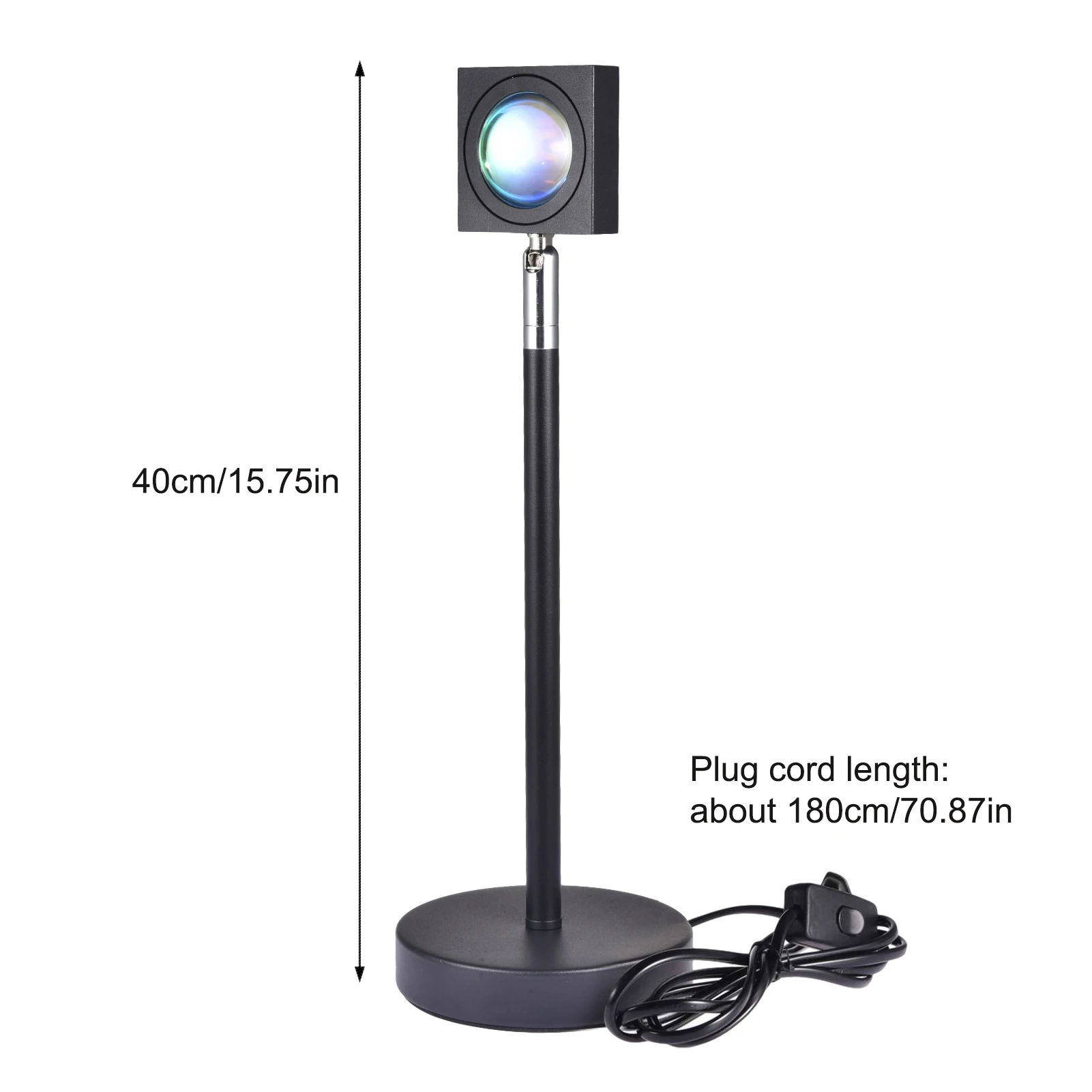 LED Light Rainbow Sunset Projection 180 Degree Rotation Rainbow Projection Lamp For Home Decoration Living Room Bedroom Lamps
LED Light Rainbow Sunset Projection 180 Degree Rotation Rainbow Projection Lamp For Home Decoration Living Room Bedroom Lamps
