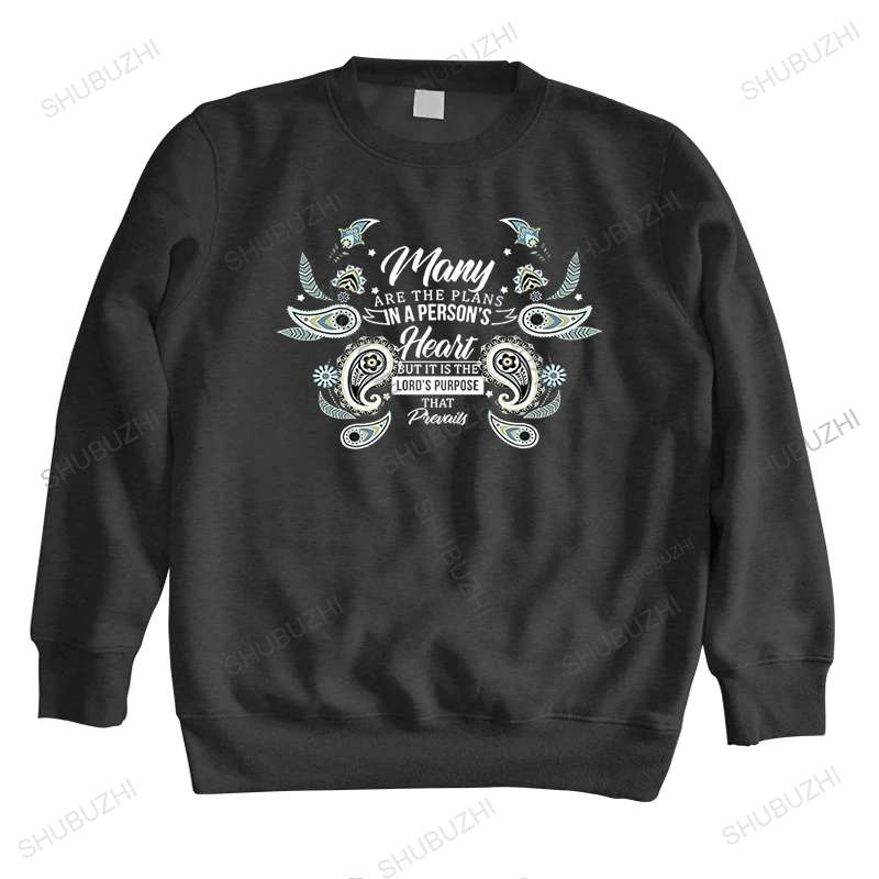 

man cotton fall winter sweatshirt many are the plans in a person's heart Beautiful Sunflower drop shipping unisex brand hoodies