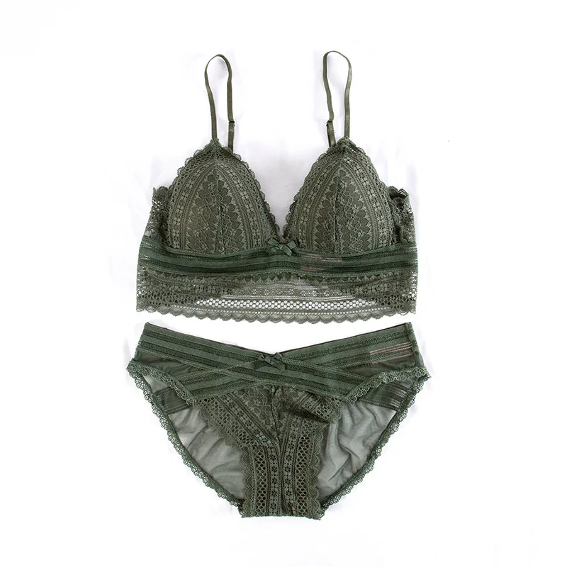 Maison Gabrielle French Stretch Lace Triangle Bralette Set Wire-Free Wireless Lingerie For Women Bra Panties Brief Underwear
Maison Gabrielle French Stretch Lace Triangle Bralette Set Wire-Free Wireless Lingerie For Women Bra Panties Brief Underwear