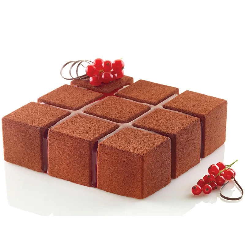 9 Grid Square Mousse Silicone Cake Mold Dessert Baking Molds Kitchen Accessories Practical Home DIY Bakeware Chocolate Tools
9 Grid Square Mousse Silicone Cake Mold Dessert Baking Molds Kitchen Accessories Practical Home DIY Bakeware Chocolate Tools