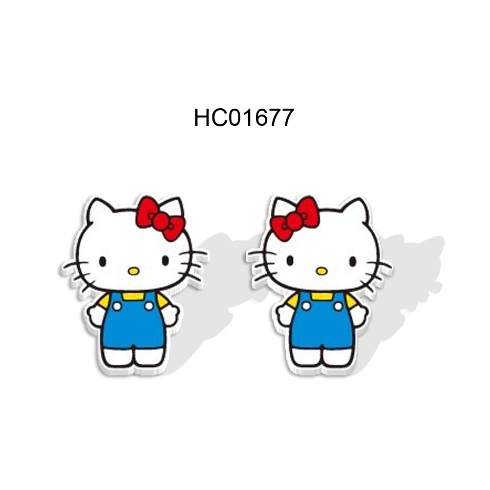 Cute Acrylic Cute Cartoon Kity-Cat Little Girl Earrings Stud Earrings For Girls Gift Jewelry Accessories
Cute Acrylic Cute Cartoon Kity-Cat Little Girl Earrings Stud Earrings For Girls Gift Jewelry Accessories