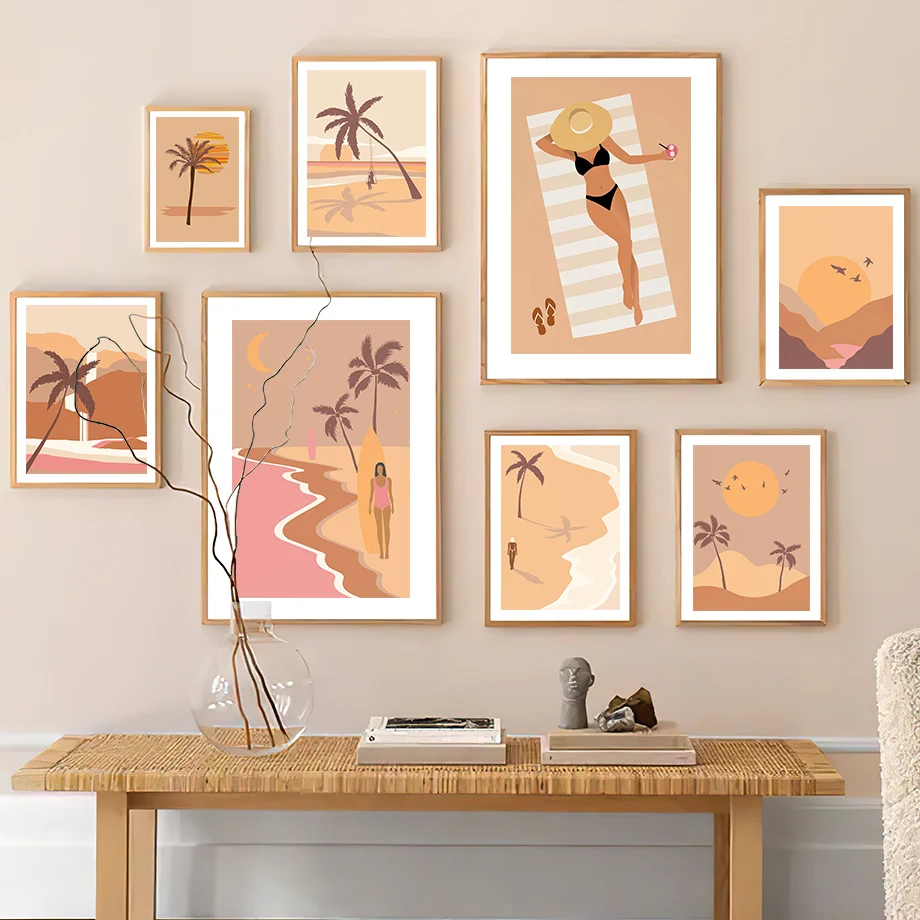 Abstract Boho Beach Coconut Tree Girl Landscape Nordic Wall Art Canvas Painting Poster And Prints Pictures For Living Room Decor
Abstract Boho Beach Coconut Tree Girl Landscape Nordic Wall Art Canvas Painting Poster And Prints Pictures For Living Room Decor