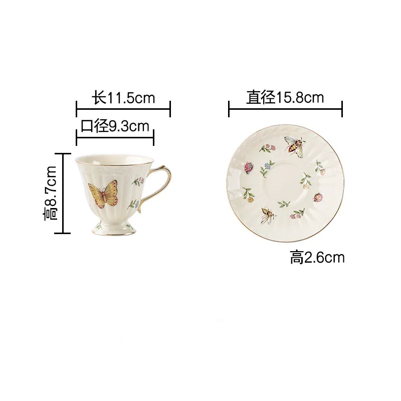 Ceramic coffee pot cup dragonfly bee butterfly afternoon tea set and saucer English
Ceramic coffee pot cup dragonfly bee butterfly afternoon tea set and saucer English