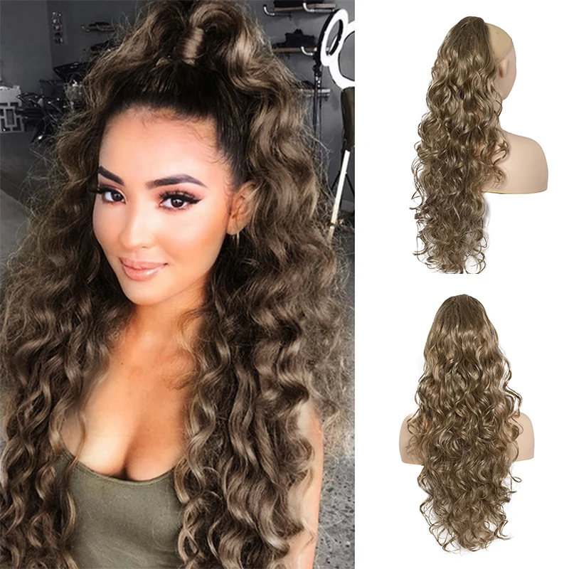 Ponytail hair extension drawstring long wavy 24 inches suitable for ladies clip-on hair extension curly ponytail hair accessory
Ponytail hair extension drawstring long wavy 24 inches suitable for ladies clip-on hair extension curly ponytail hair accessory