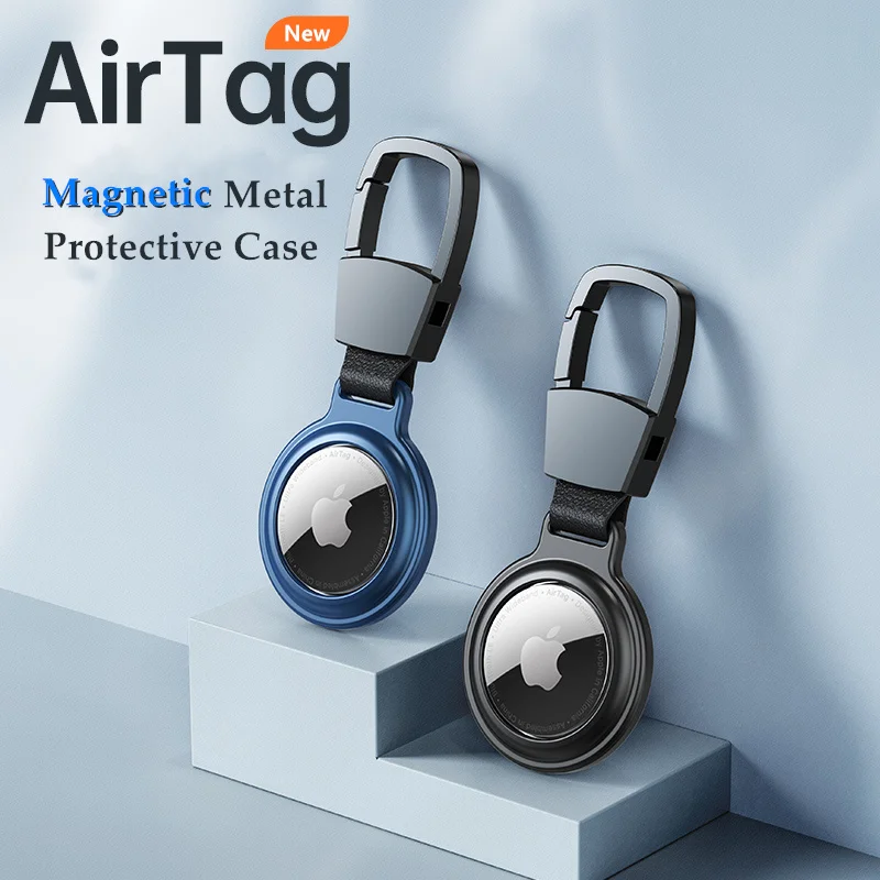 Magnetic Cases For Apple Airtag Locator Tracker Anti-Lost Metal Case Sleeve Protective Cover With Keychain For Airtags Bags 
Magnetic Cases For Apple Airtag Locator Tracker Anti-Lost Metal Case Sleeve Protective Cover With Keychain For Airtags Bags