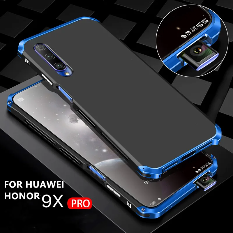 Роскошный противоударный бронированный металлический чехол для Huawei Honor 9X PRO