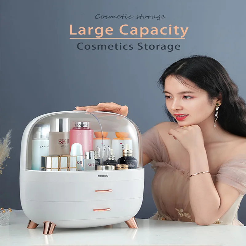 Fashion New Makeup Organizer Large Capacity Waterproof and Dustproof Bathroom Cosmetic Storage Box Desktop Beauty Storage Drawer
Fashion New Makeup Organizer Large Capacity Waterproof and Dustproof Bathroom Cosmetic Storage Box Desktop Beauty Storage Drawer