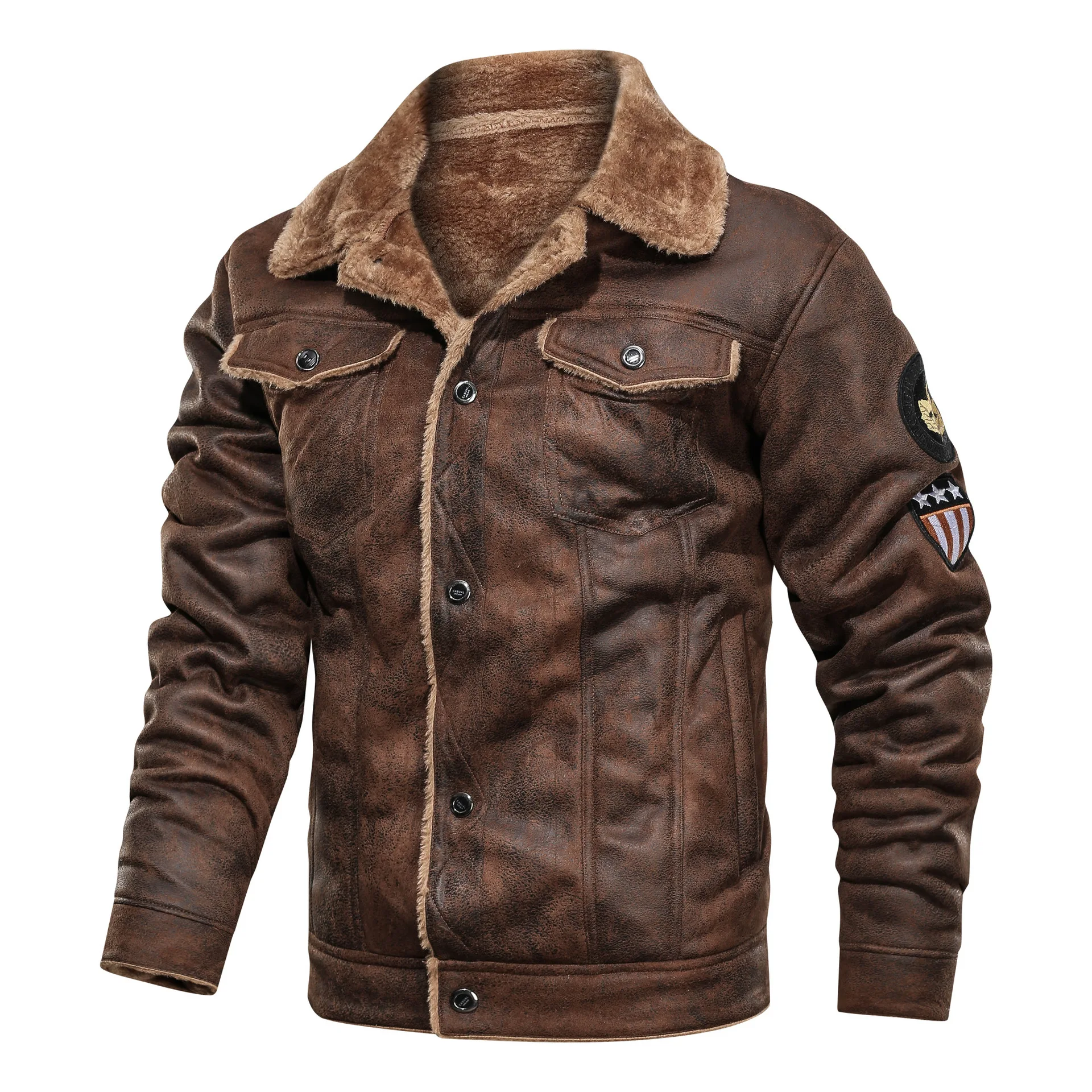 KALENMOS Men's Leather Jackets Fashion Motor Fur collar Leather Jacket Coat Men Winter Fleece Casual Biker Brand Mens Clothing
KALENMOS Men's Leather Jackets Fashion Motor Fur collar Leather Jacket Coat Men Winter Fleece Casual Biker Brand Mens Clothing