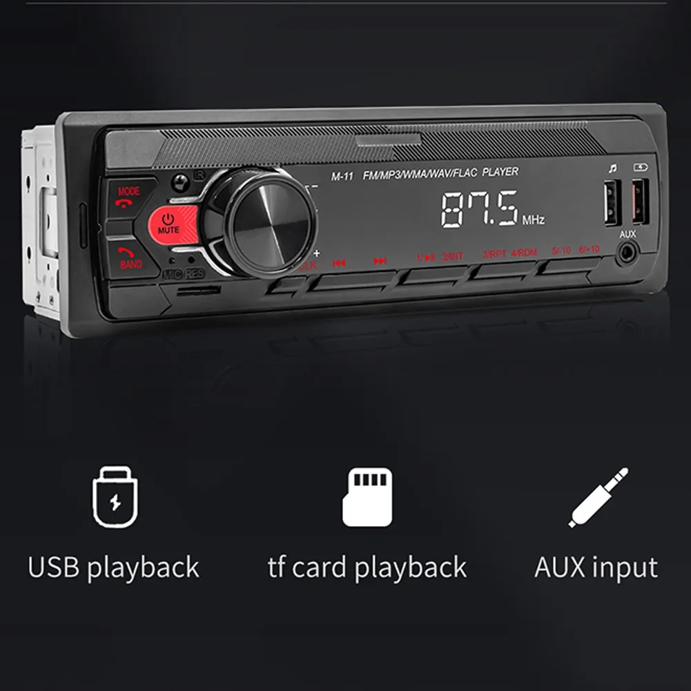Автомобильная стереосистема с FM и Bluetooth-приемником, 12 В, Автомобильный MP3-плеер с цветным освещением, модификация аудиосигнала и Центральног...
Автомобильная стереосистема с FM и Bluetooth-приемником, 12 В, Автомобильный MP3-плеер с цветным освещением, модификация аудиосигнала и Центральног...