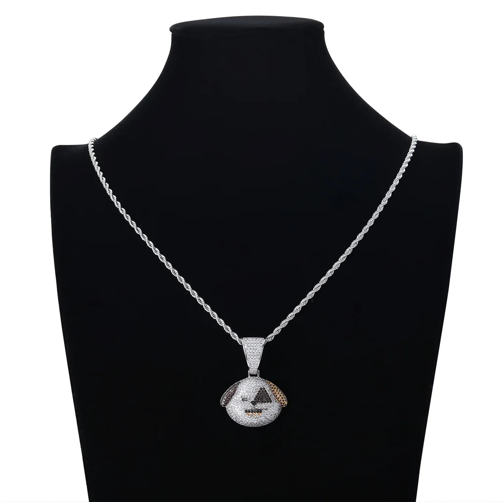 TOPHIPHOP Cute Dalmatian Dog Animal Pendant Necklace Micro-Inlaid Zircon Silver Fashionable Men's Hip Hop Jewelry Gift
TOPHIPHOP Cute Dalmatian Dog Animal Pendant Necklace Micro-Inlaid Zircon Silver Fashionable Men's Hip Hop Jewelry Gift