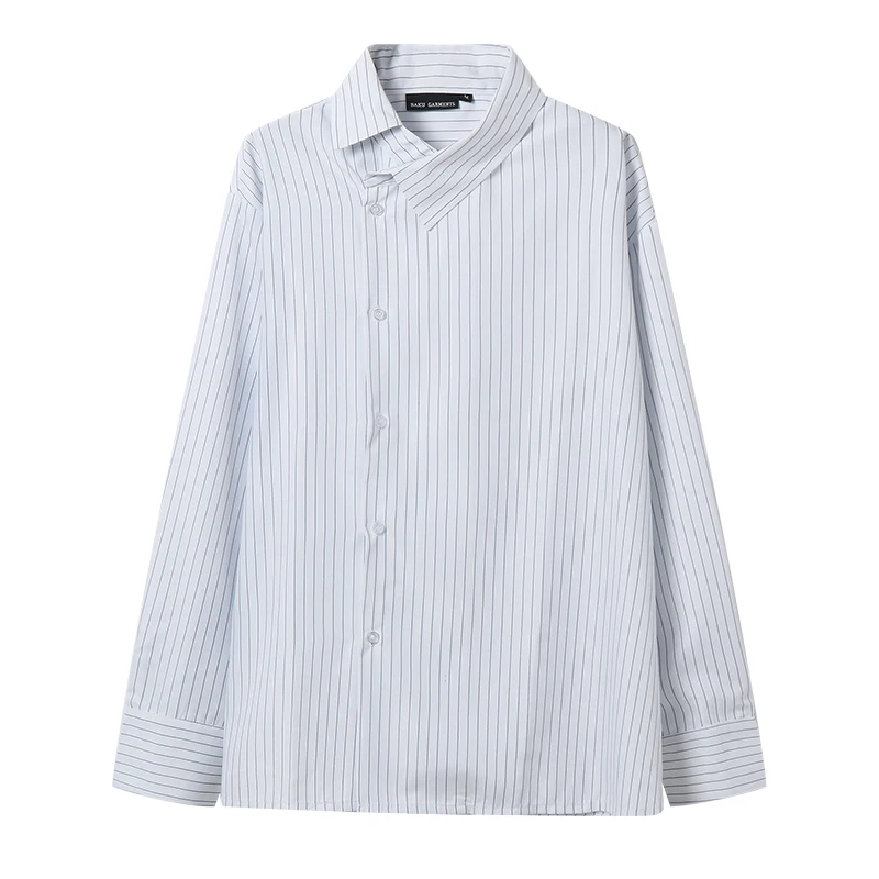 Men New Long Sleeve Crooked Collar Stripe Casual Loose Shirt Male Vintage Fashion Streetwear Hip Hop Party Dress Shirts
Men New Long Sleeve Crooked Collar Stripe Casual Loose Shirt Male Vintage Fashion Streetwear Hip Hop Party Dress Shirts