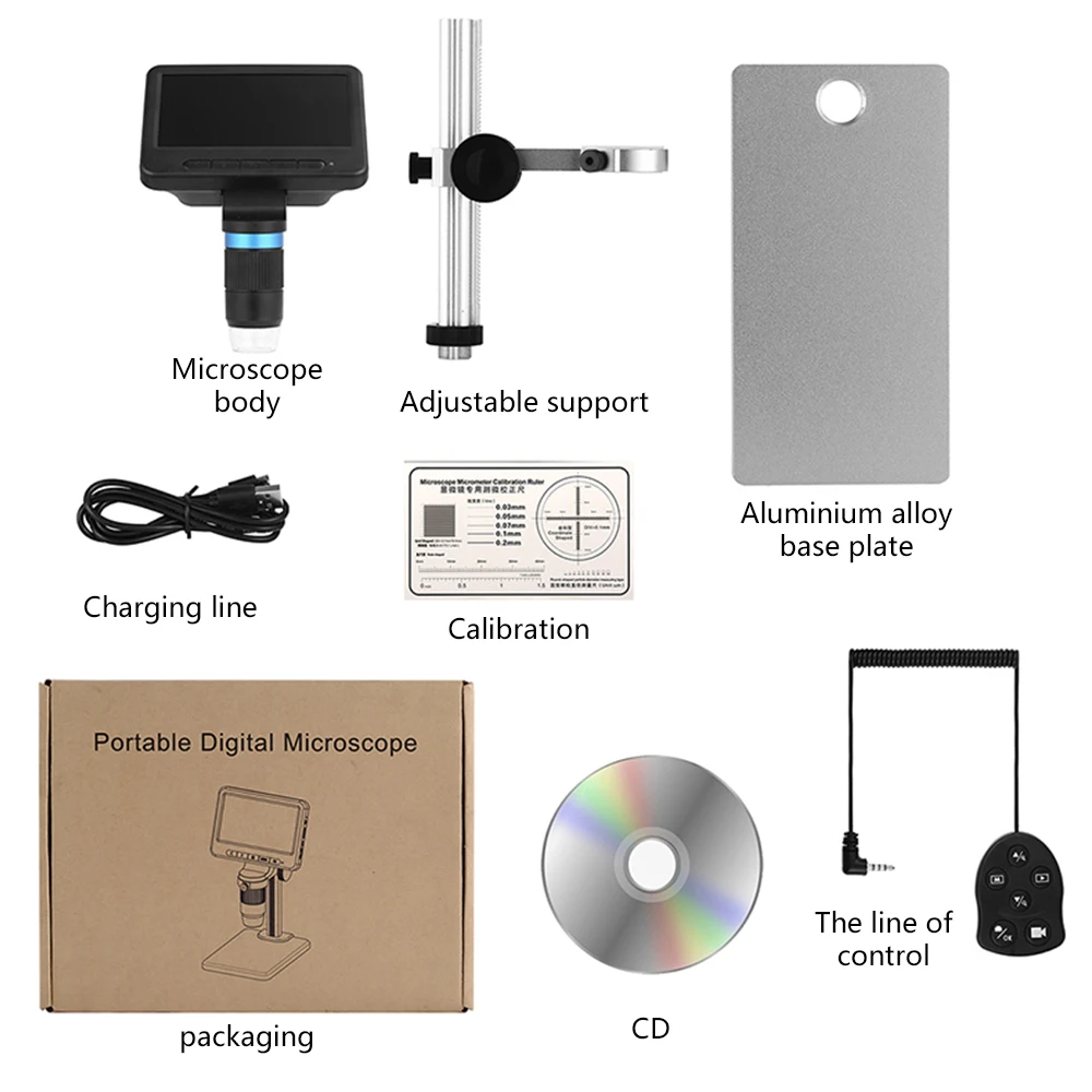 Portable Digital Microscope with 5 Inch HD Screen WiFi Electronic Digital Microscope for Circuit Boards Observing Antiques
Portable Digital Microscope with 5 Inch HD Screen WiFi Electronic Digital Microscope for Circuit Boards Observing Antiques