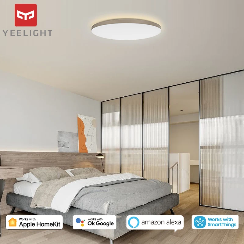 Yeelight Smart Ceiling Light 50W APP HomeKit Control RGB Ambient Light Diameter 18.5 inches 220V Support Voice Assistant
Yeelight Smart Ceiling Light 50W APP HomeKit Control RGB Ambient Light Diameter 18.5 inches 220V Support Voice Assistant