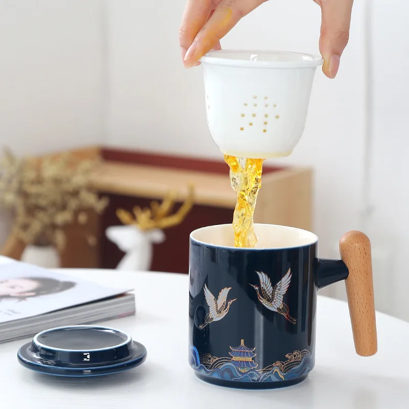 Elegant Tea Cup Coffee Mugs Milk cup Ceramic Mug Travel Cup Fashion cup Tea separation cup gift cup water cup
Elegant Tea Cup Coffee Mugs Milk cup Ceramic Mug Travel Cup Fashion cup Tea separation cup gift cup water cup