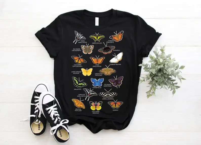 Types of Butterflies Beautiful Butterfly Lover T-Shirt Lepidopterology Study Unique Botanical Awesome Gifts 100%cotton O Neck
Types of Butterflies Beautiful Butterfly Lover T-Shirt Lepidopterology Study Unique Botanical Awesome Gifts 100%cotton O Neck